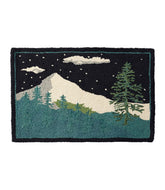L.L.BeanWool Hooked Novelty Rug, Winter Woods
