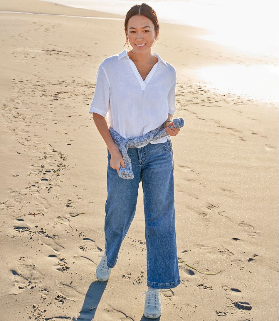 L.L.BeanWomen's 207 Vintage Jeans, High-Rise Wide-Leg