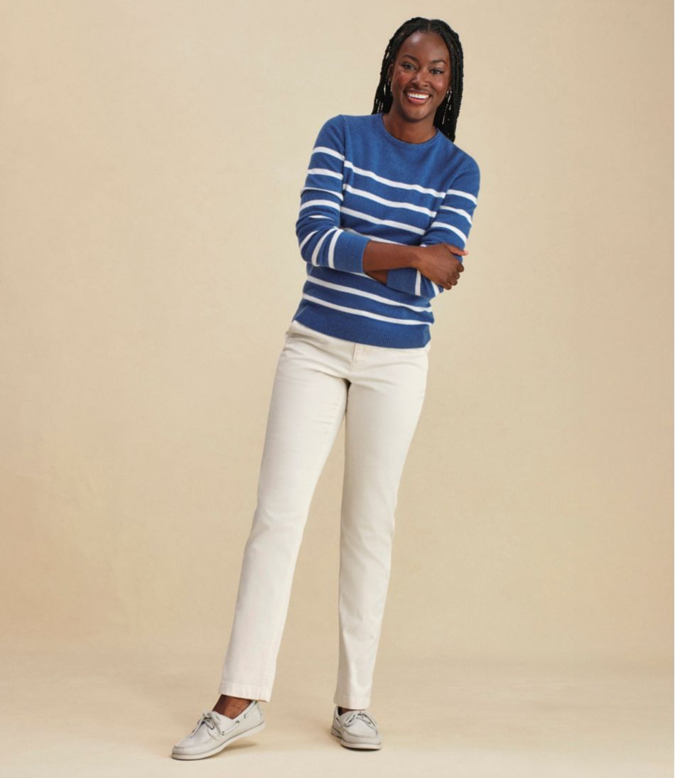 L.L.BeanWomen's Comfort Stretch Pants, Mid-Rise Straight-Leg Chino