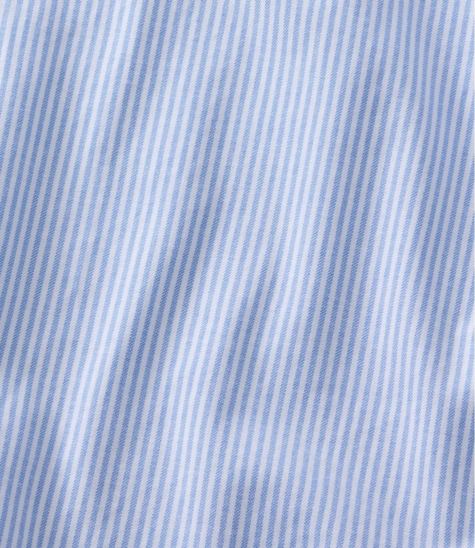 L.L.BeanMen's Comfort Stretch Oxford Shirt, Traditional Untucked Fit, Stripe