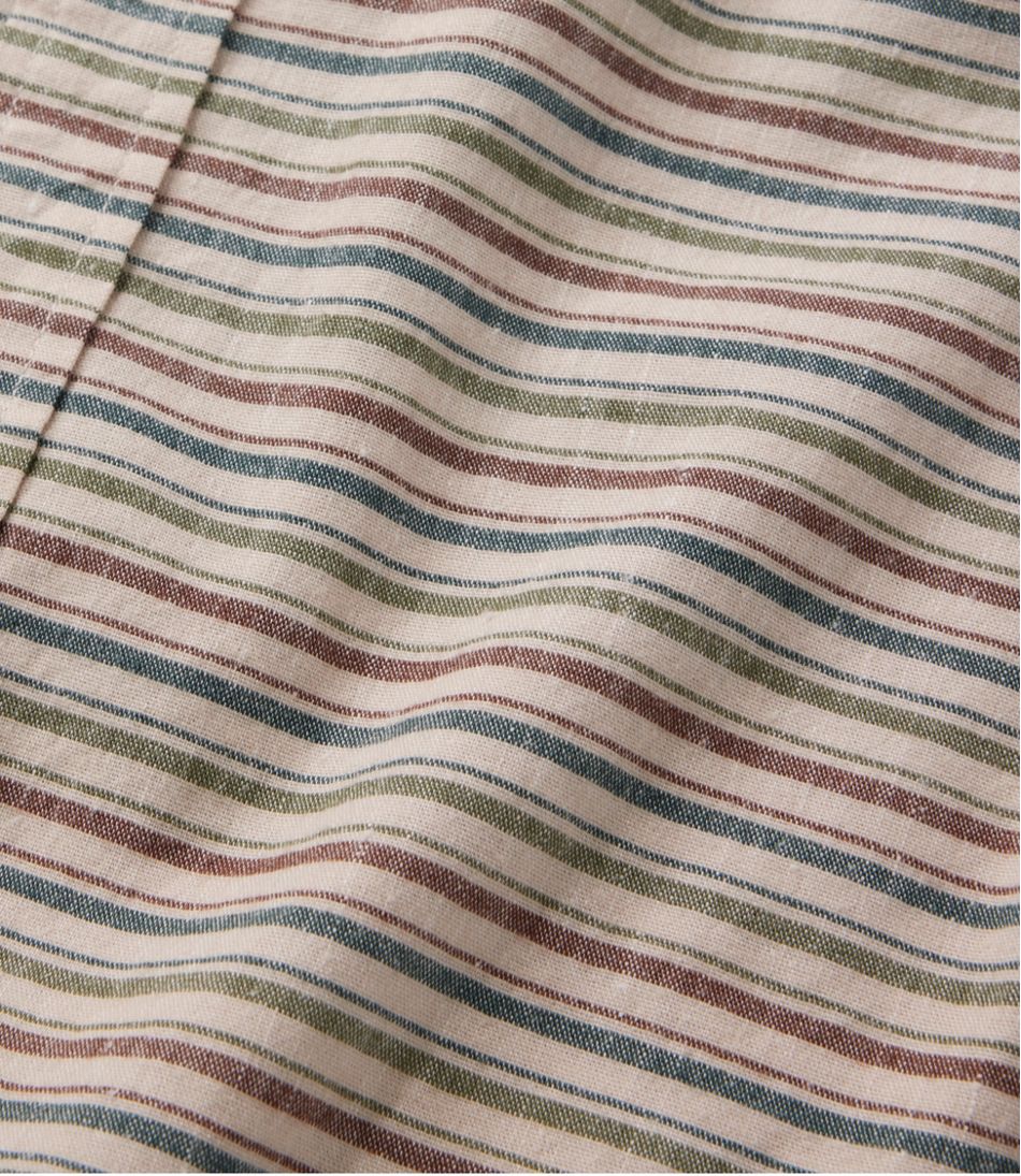 L.L.BeanMen's Stonecoast Hemp Shirt, Long-Sleeve, Slightly Fitted Untucked Fit, Stripe