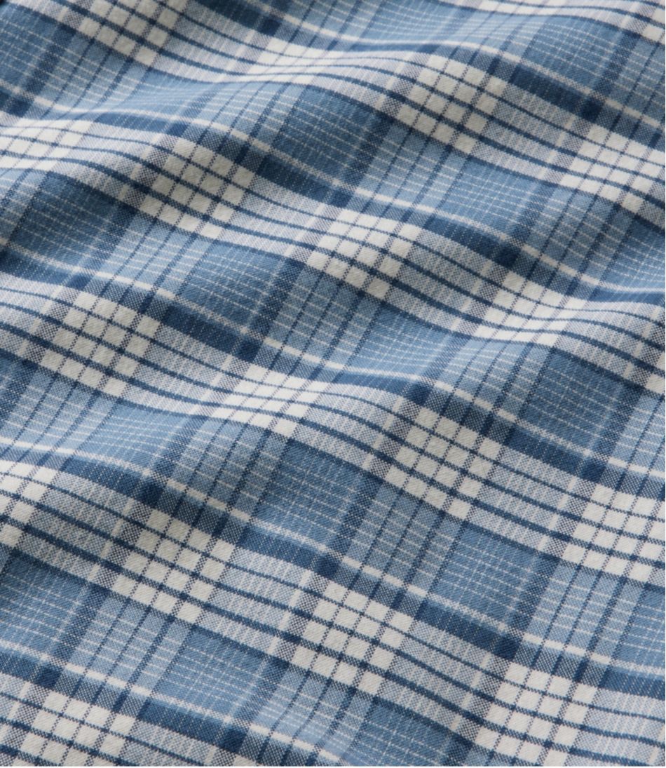 L.L.BeanMen's Comfort Stretch® Oxford, Slightly Fitted Untucked Fit, Short-Sleeve, Plaid