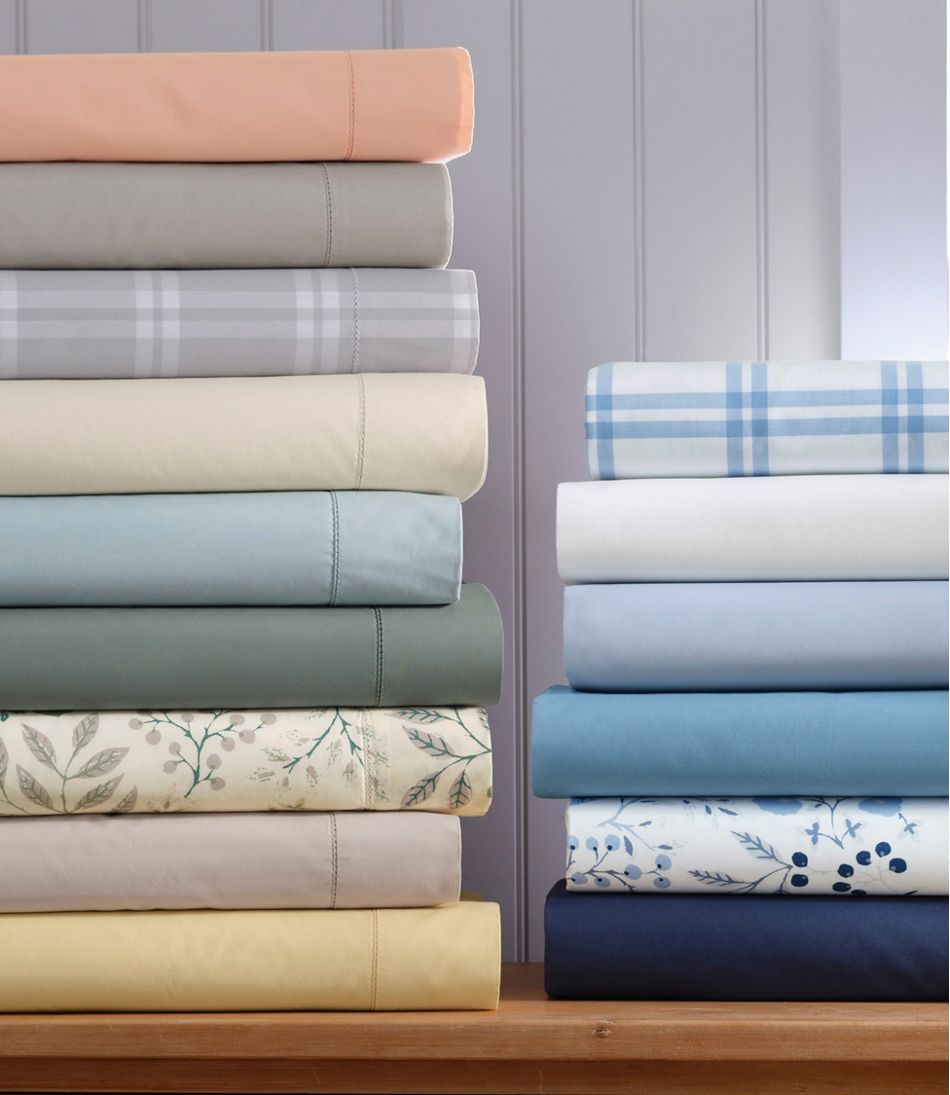 L.L.Bean280-Thread-Count Pima Cotton Percale Sheet Set