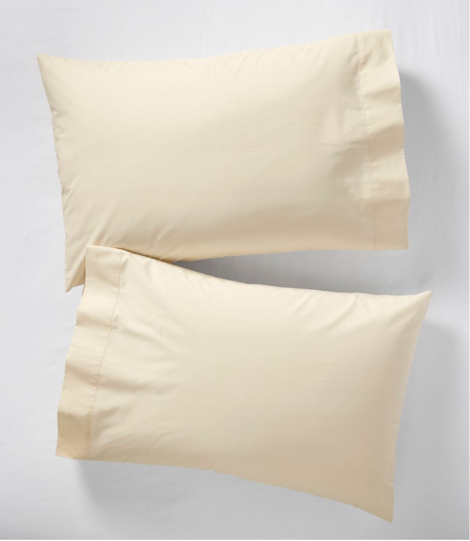 L.L.Bean280-Thread-Count Pima Cotton Percale Pillowcases, Set of Two