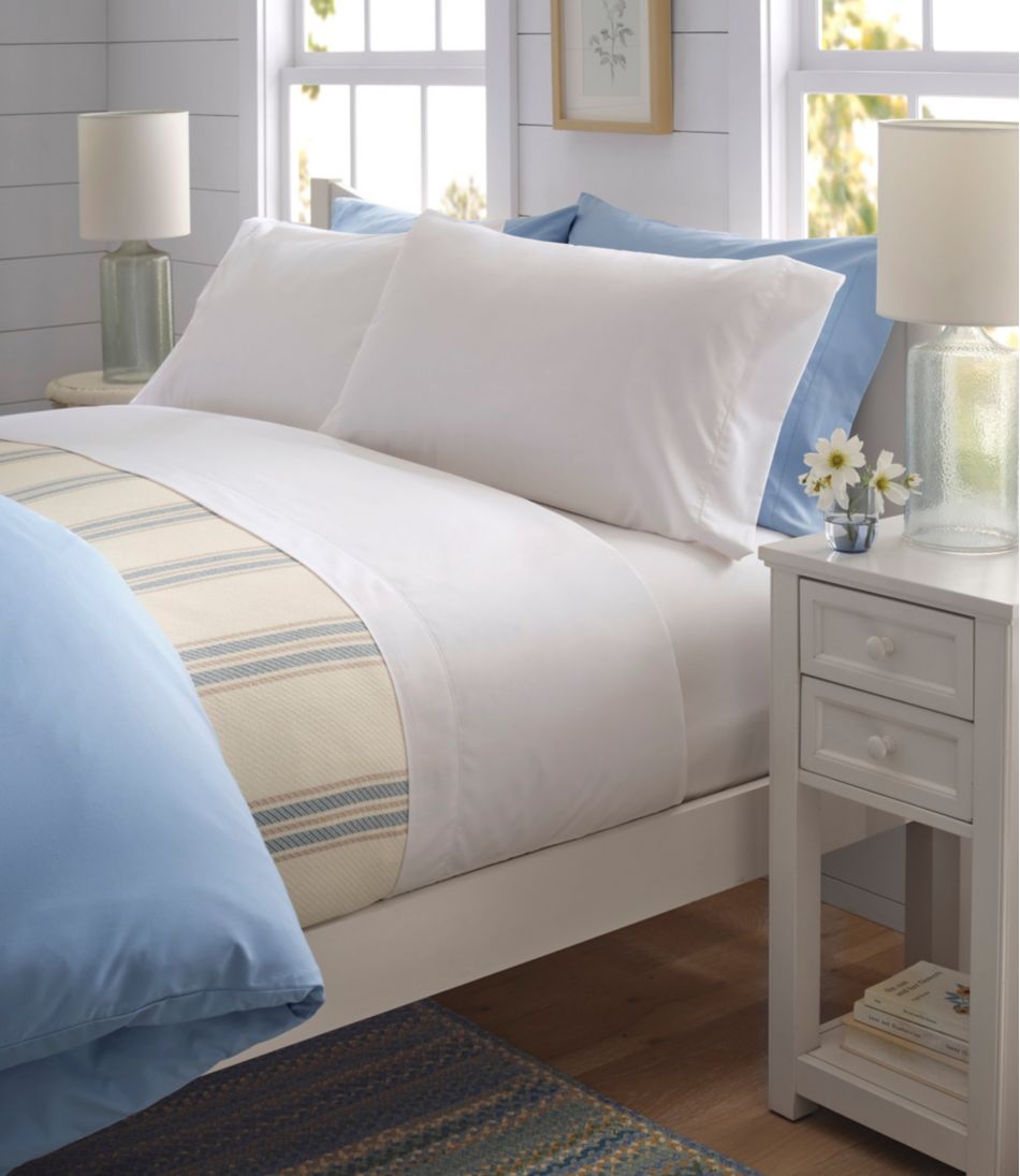 L.L.Bean280-Thread-Count Pima Cotton Percale Sheet, Flat