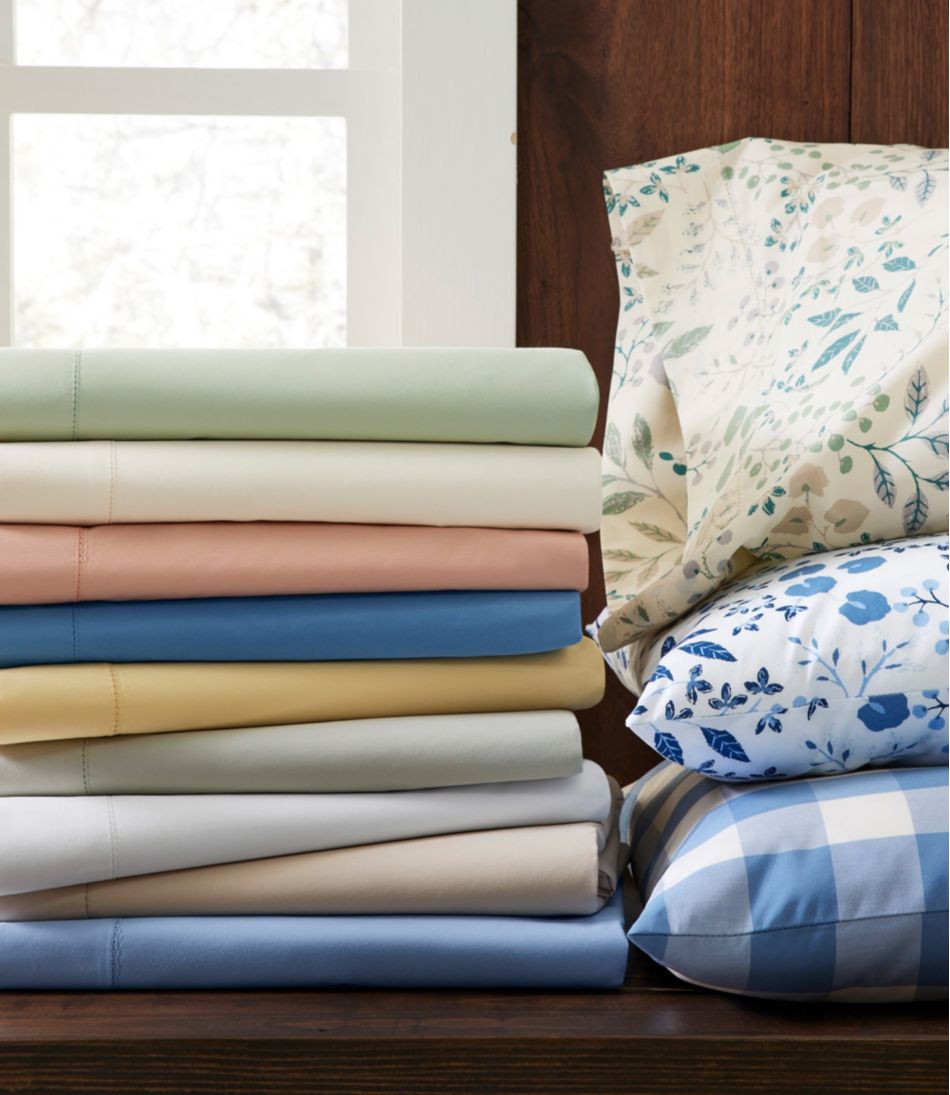 L.L.Bean280-Thread-Count Pima Cotton Percale Sheet, Flat