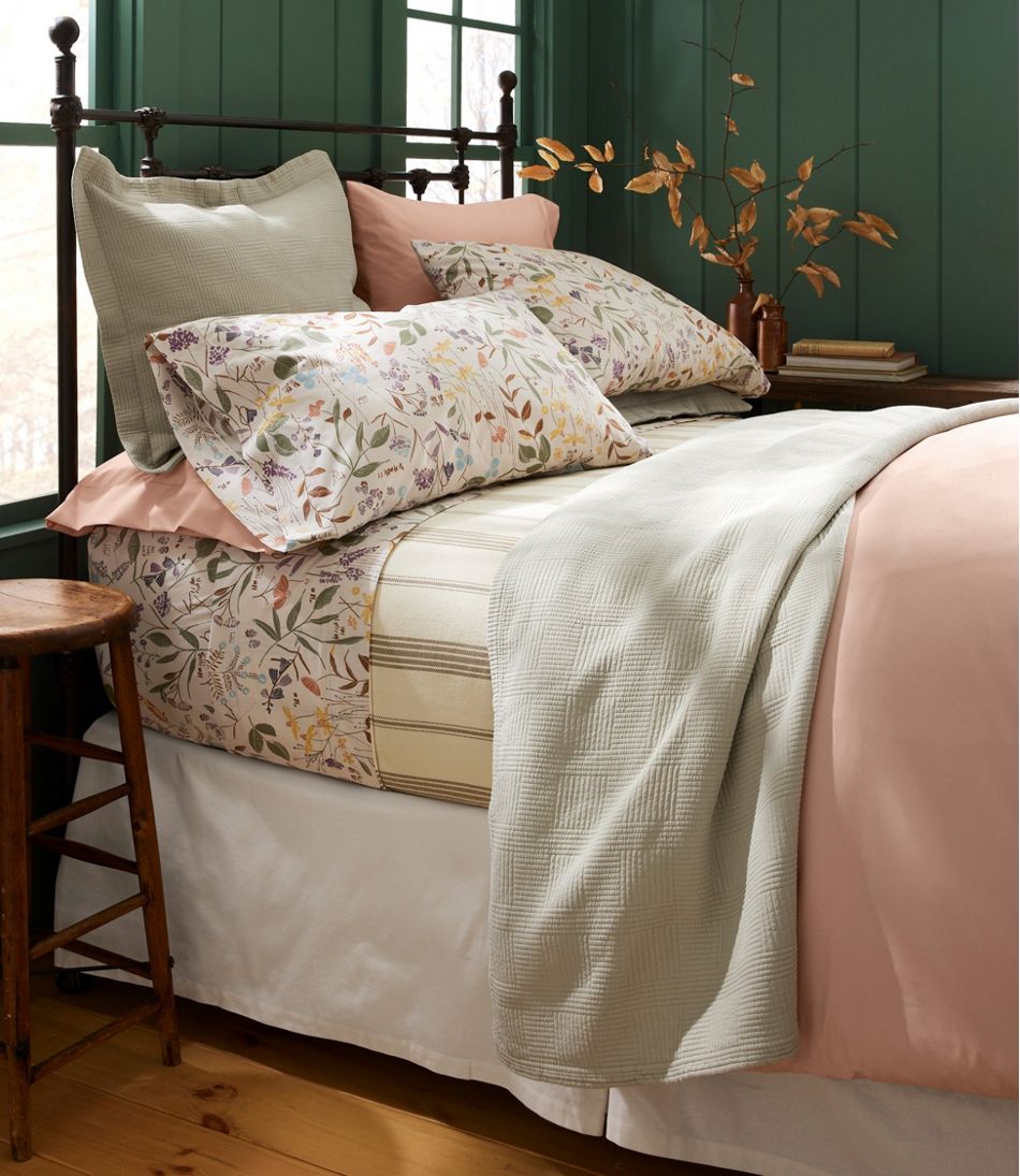 L.L.BeanBirch Floral Percale Sheet Collection