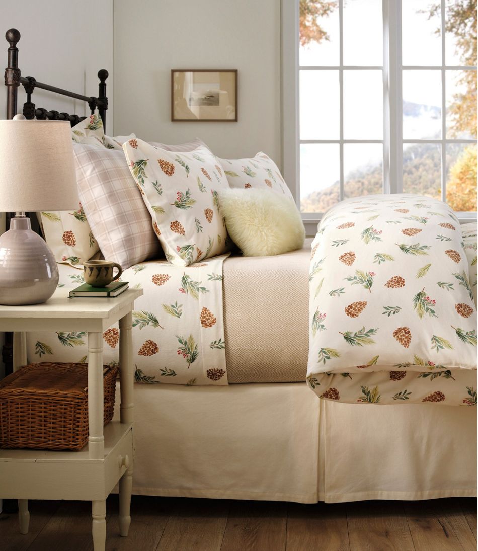 L.L.BeanEvergreen Flannel Comforter Cover Collection
