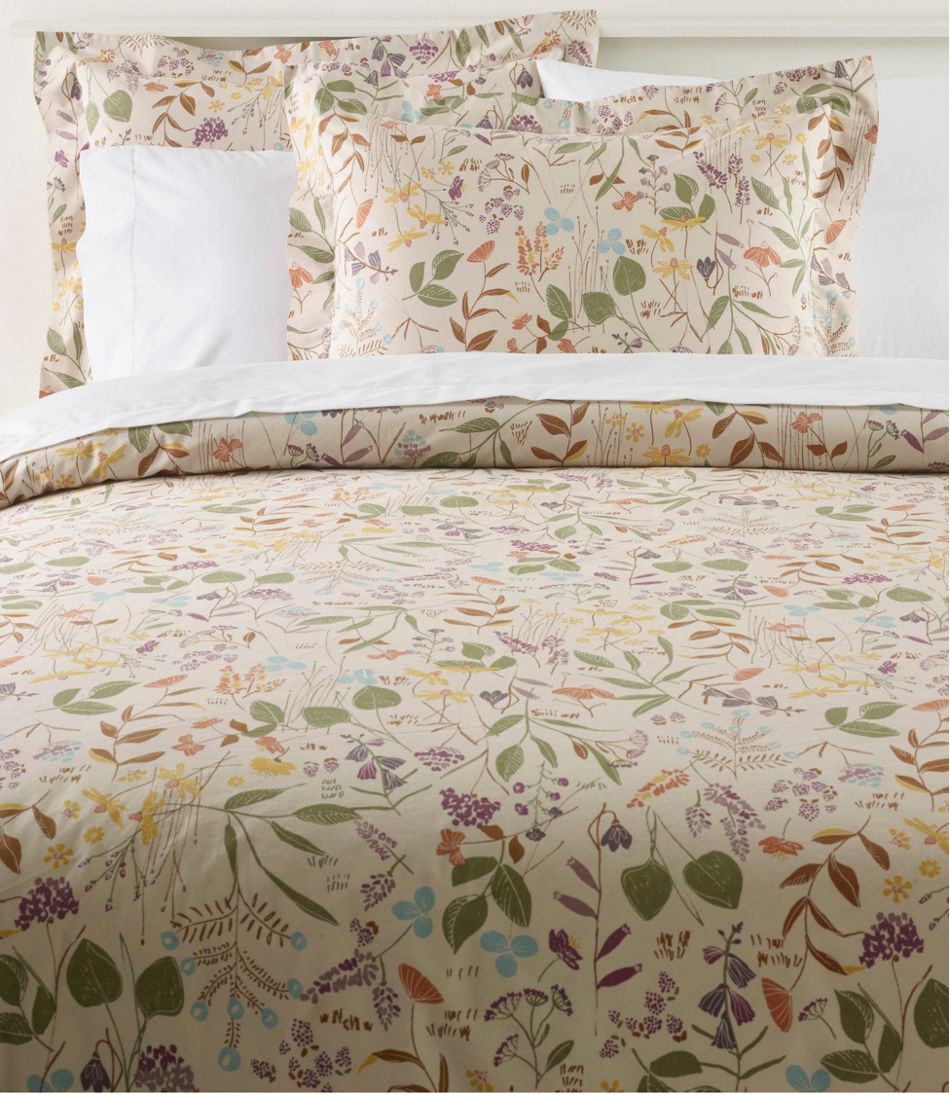 L.L.BeanBirch Floral Percale Comforter Cover Collection