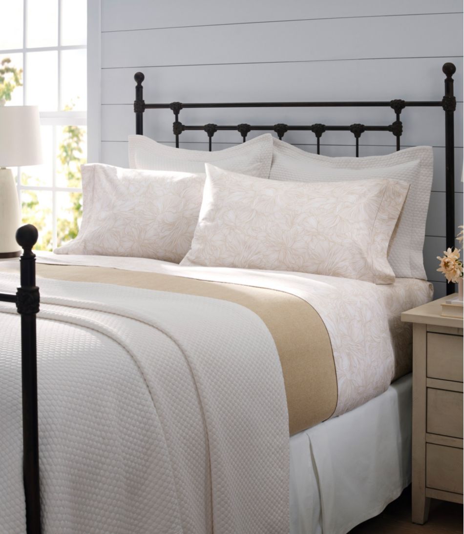 L.L.BeanOrganic Honeycomb Matelassé Coverlet