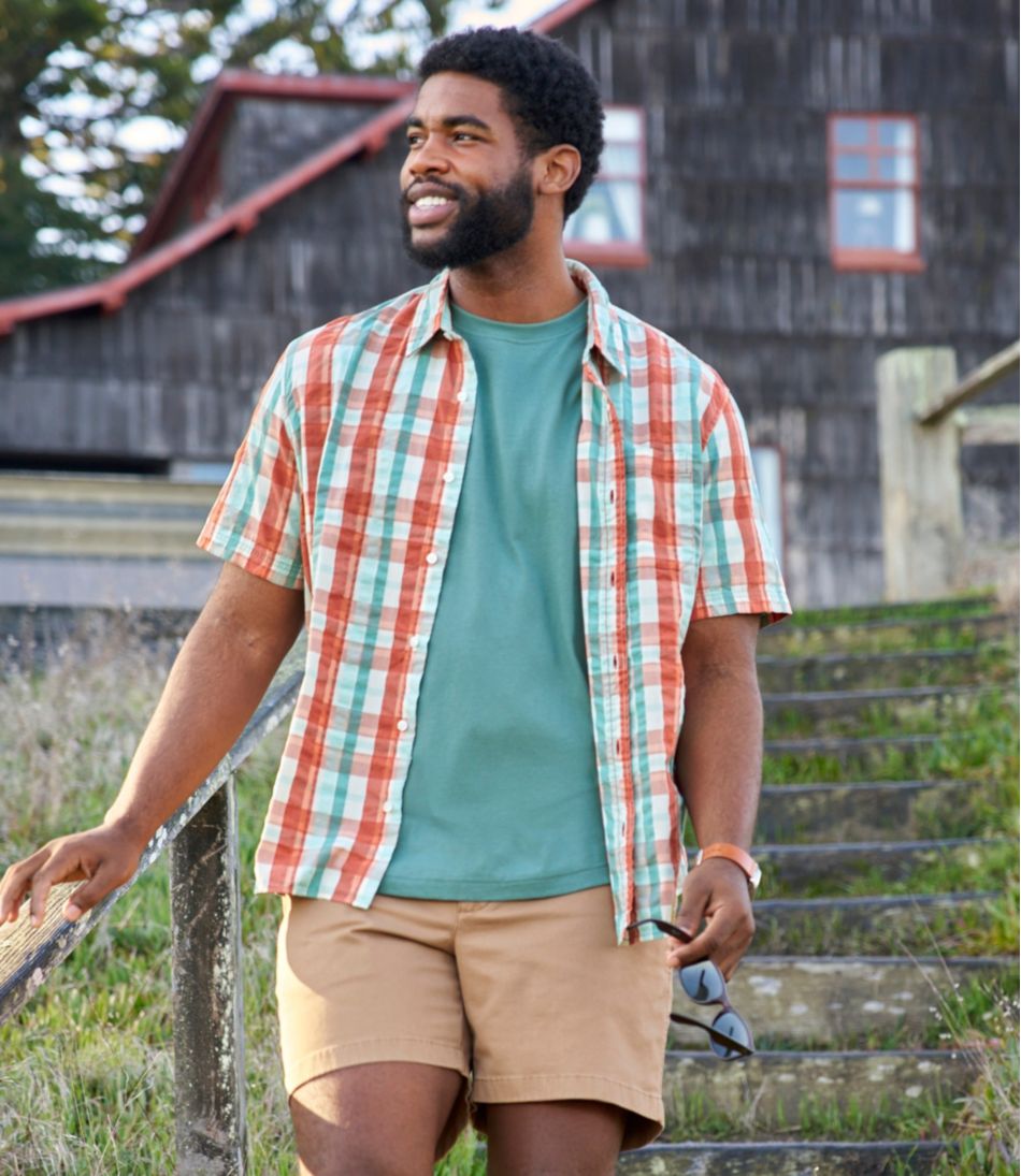 L.L.BeanMen's Carefree Unshrinkable Tee, Traditional Fit Short-Sleeve