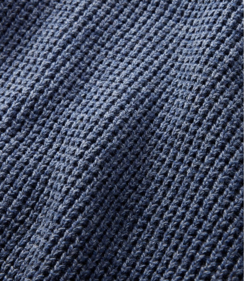 L.L.BeanMen's Organic Cotton Waffle Sweater, Cardigan