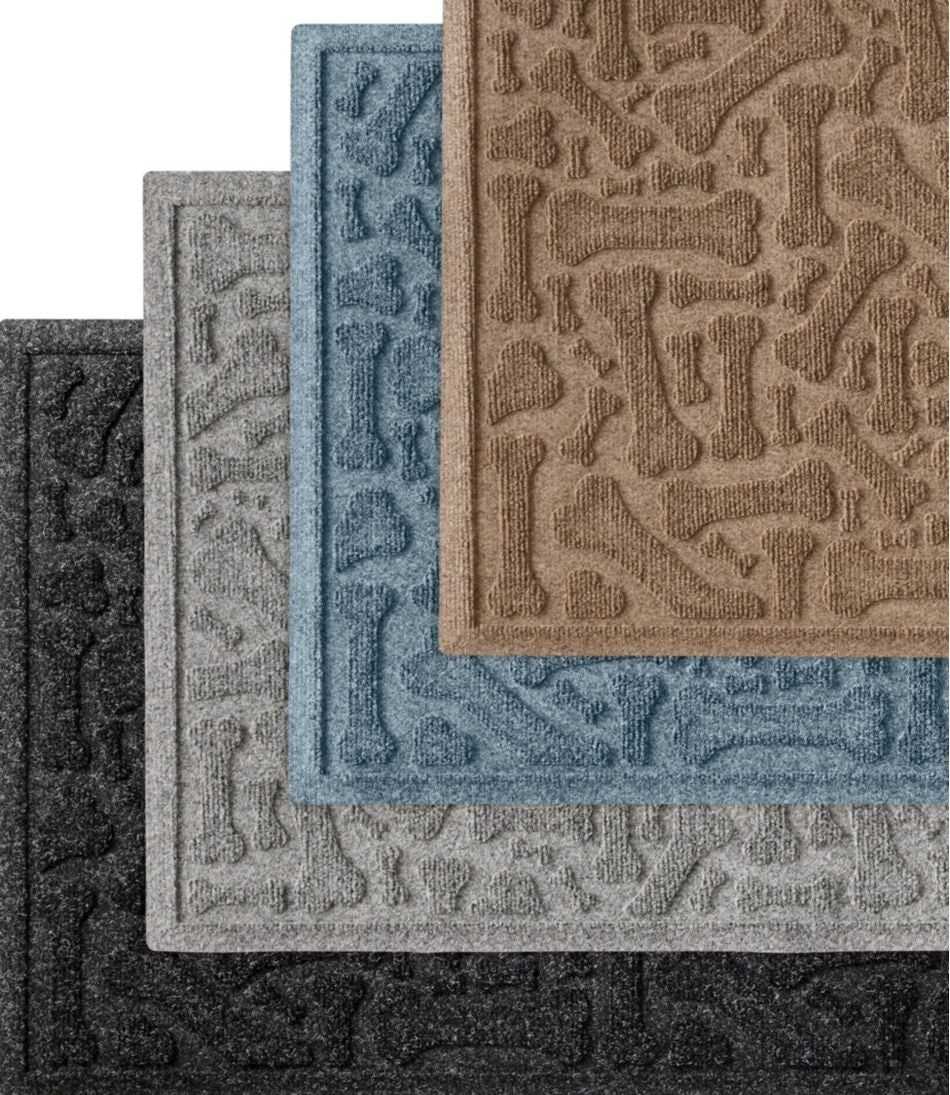 L.L.BeanRecycled Waterhog Wide Doormat, Scattered Bones