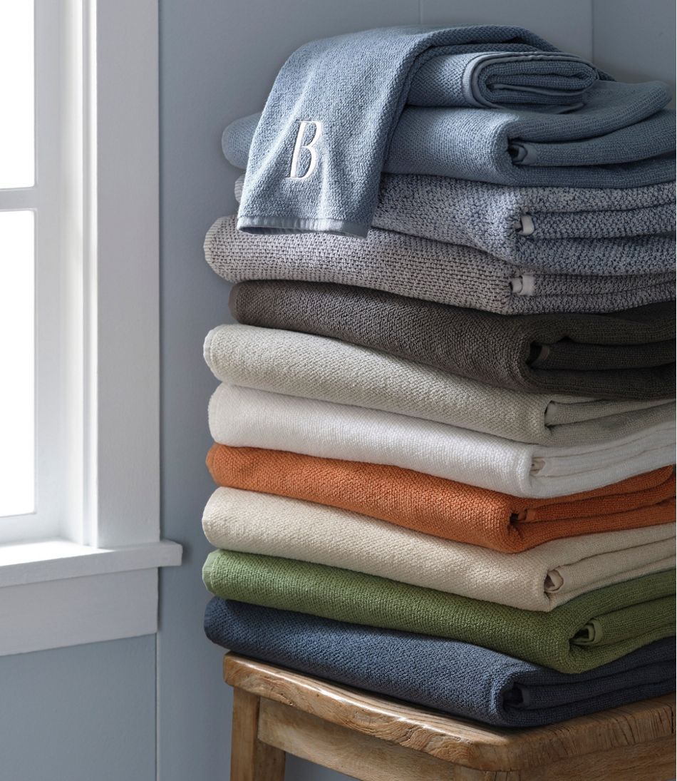 L.L.BeanOrganic Textured Cotton Towel, Marled