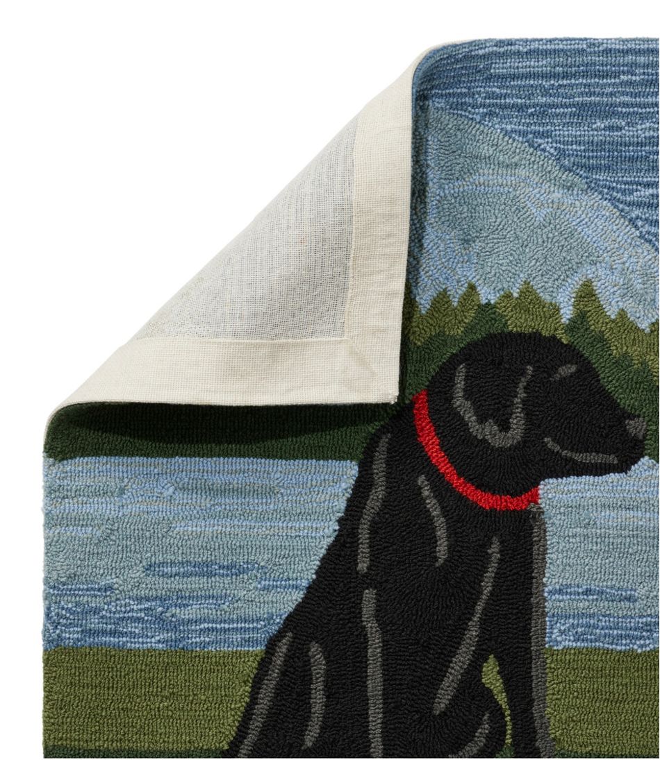 L.L.BeanIndoor/Outdoor Vacationland Rug, Mountain Dogs
