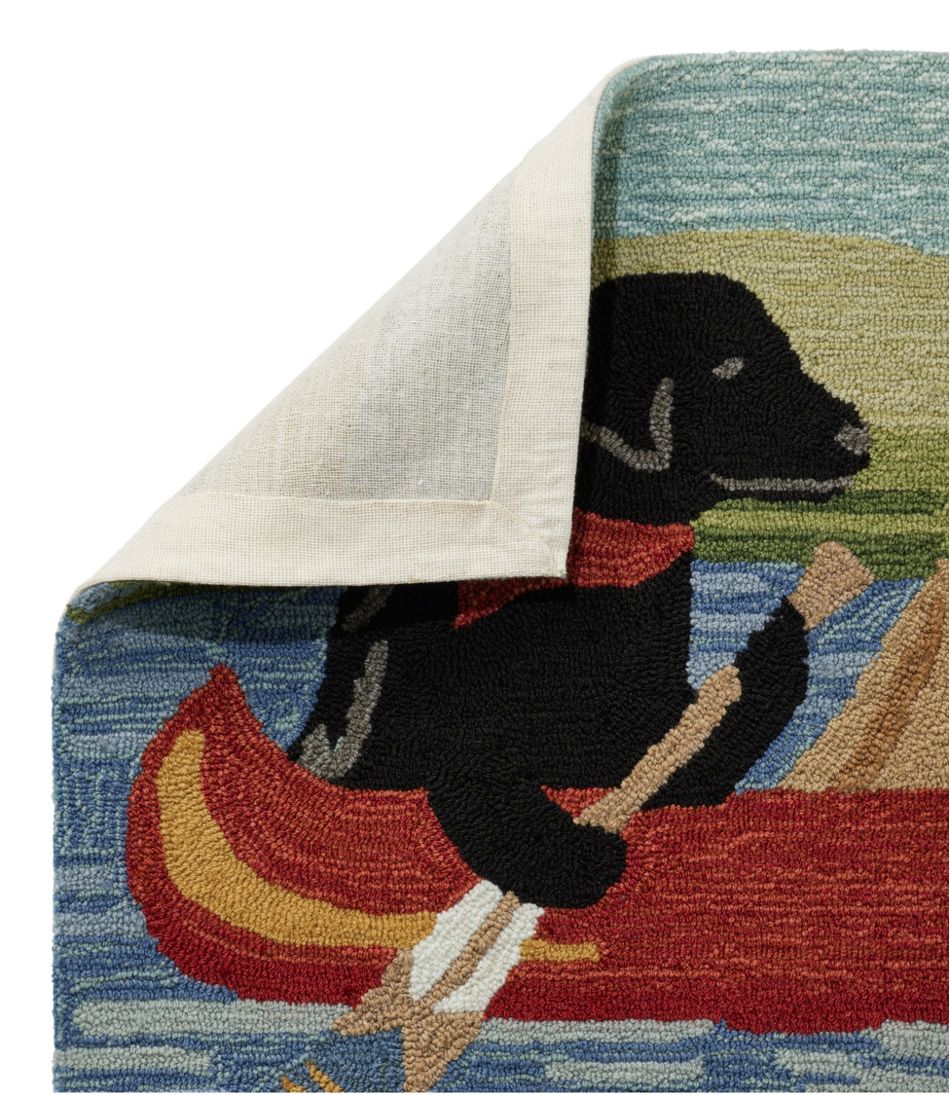 L.L.BeanIndoor/Outdoor Vacationland Runner, Dog Canoe