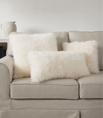 L.L.BeanSheepskin Throw Pillow, 11" x 22"